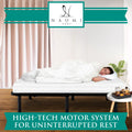 Twin XL Black Adjustable Bed Frame with Remote C34693