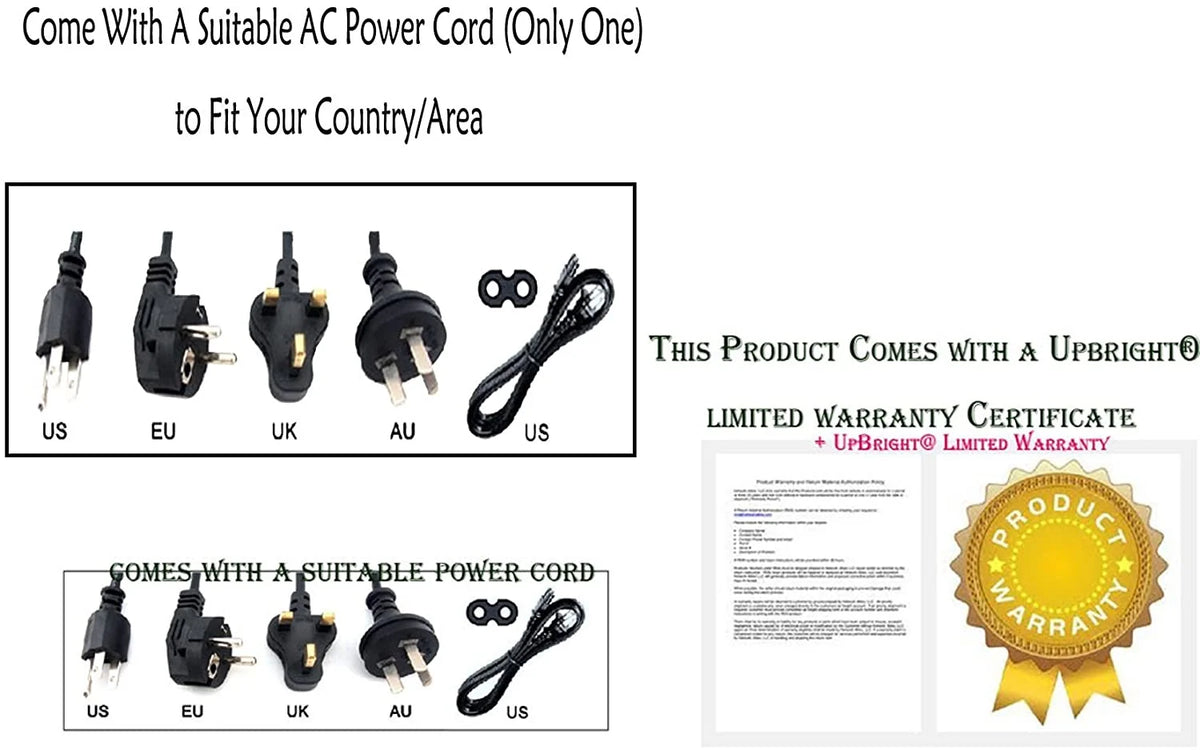 4-Pin DIN 180W AC/DC Adapter Power Supply Cord Charger G387414