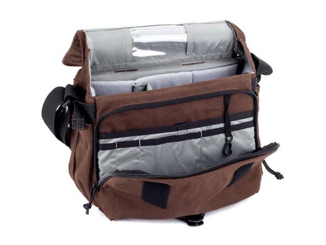 Waxed Canvas Chocolate Brown Camera Bag E965