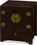Dark Espresso Elmwood Chinese Ming Cabinet D9847