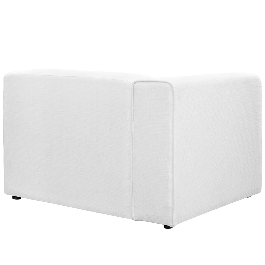 White Left-Facing Fabric Sofa M52498