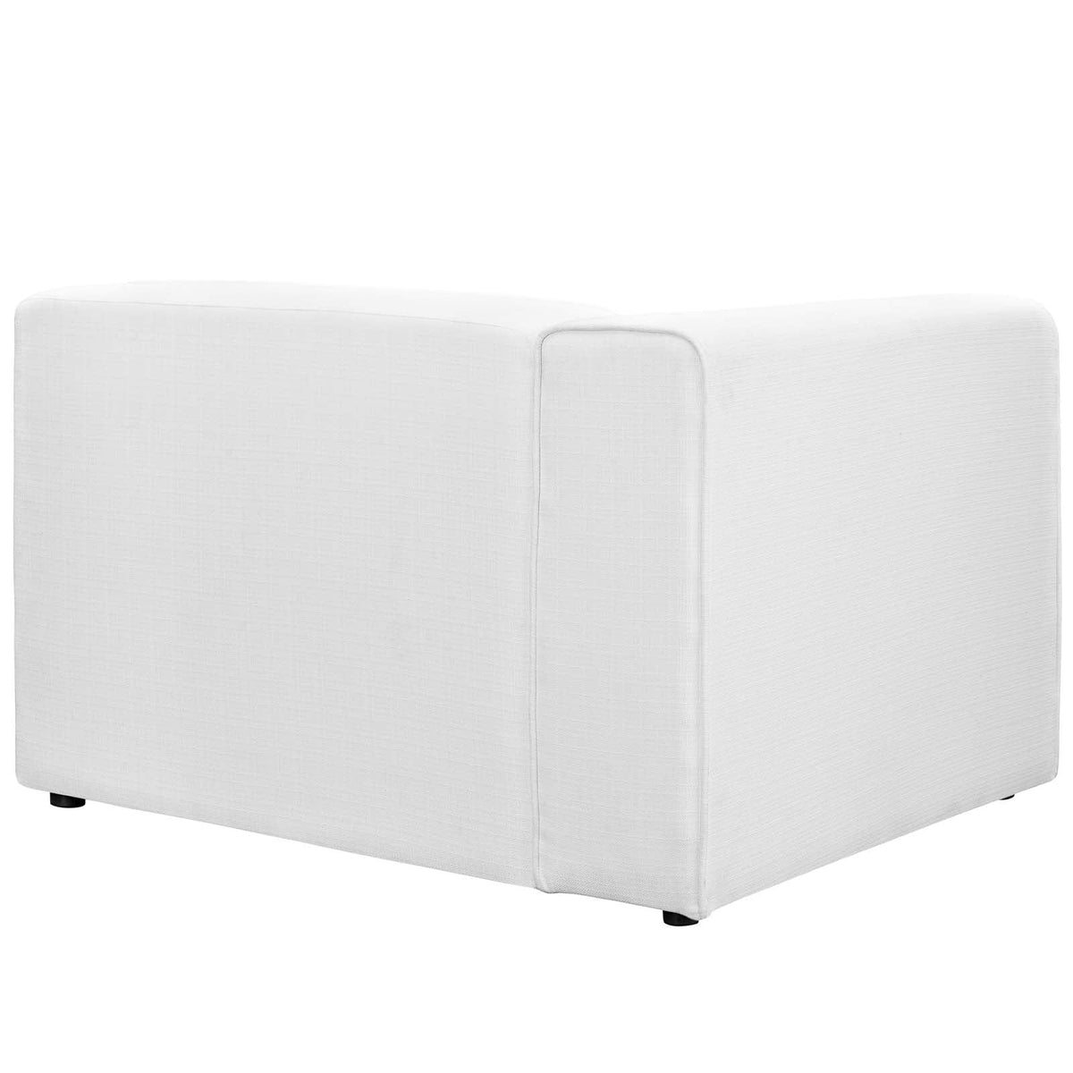 White Left-Facing Fabric Sofa M52498