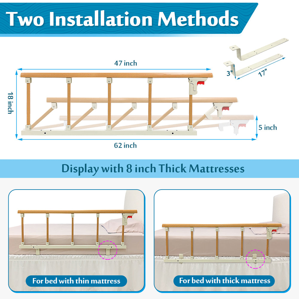 47×18 INCH Bed Rail T116