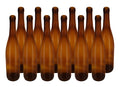 750 ml Amber Glass Hock Bottles, 12 per case S4249