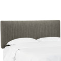 Gray Pleated California King Headboard C739244