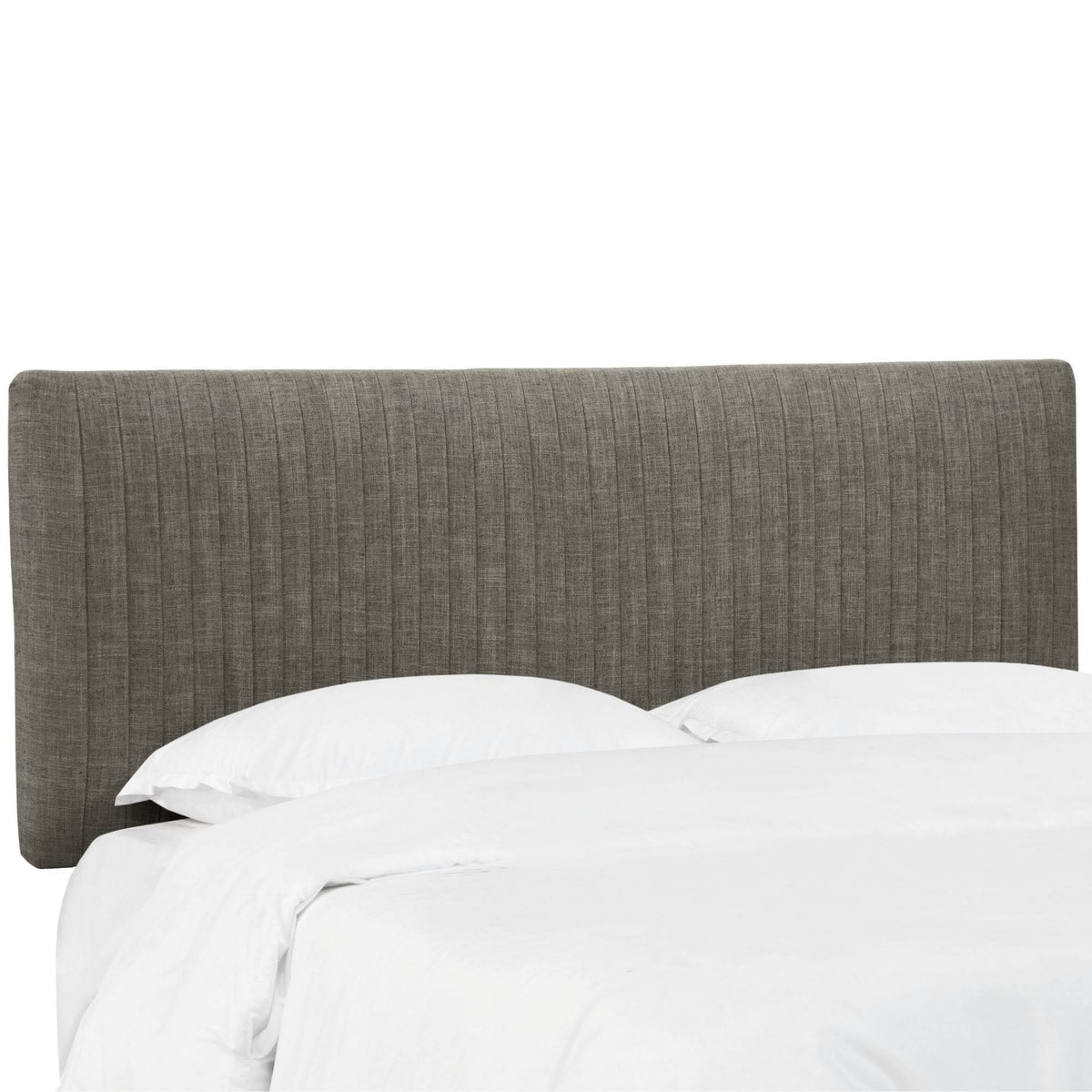 Gray Pleated California King Headboard C739244