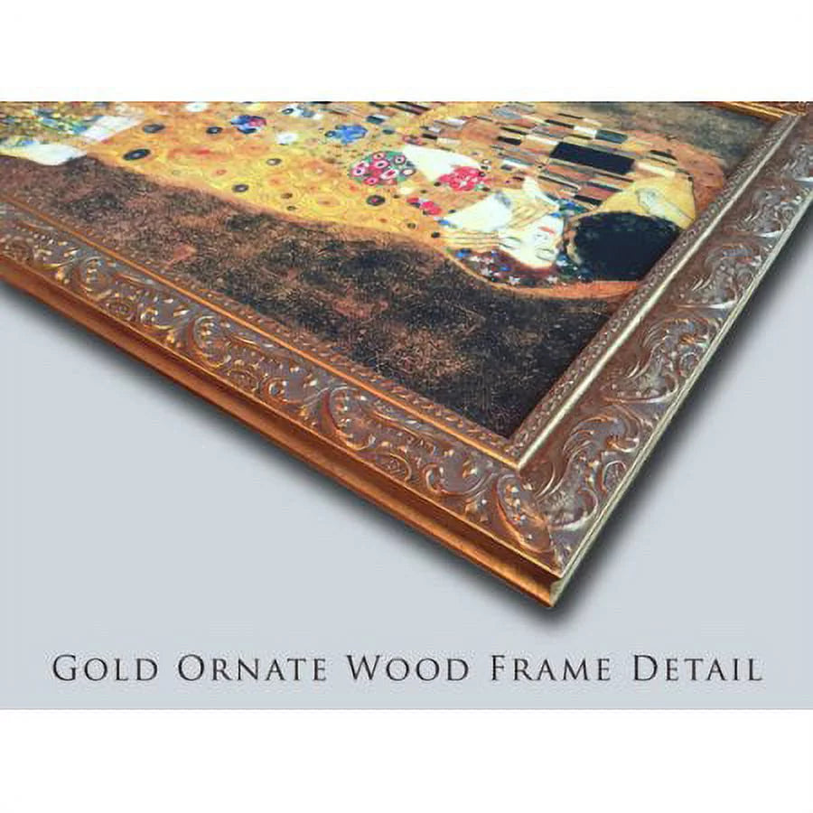 Gold Ornate Wood Frame Double Matted Museum Art Print O30046