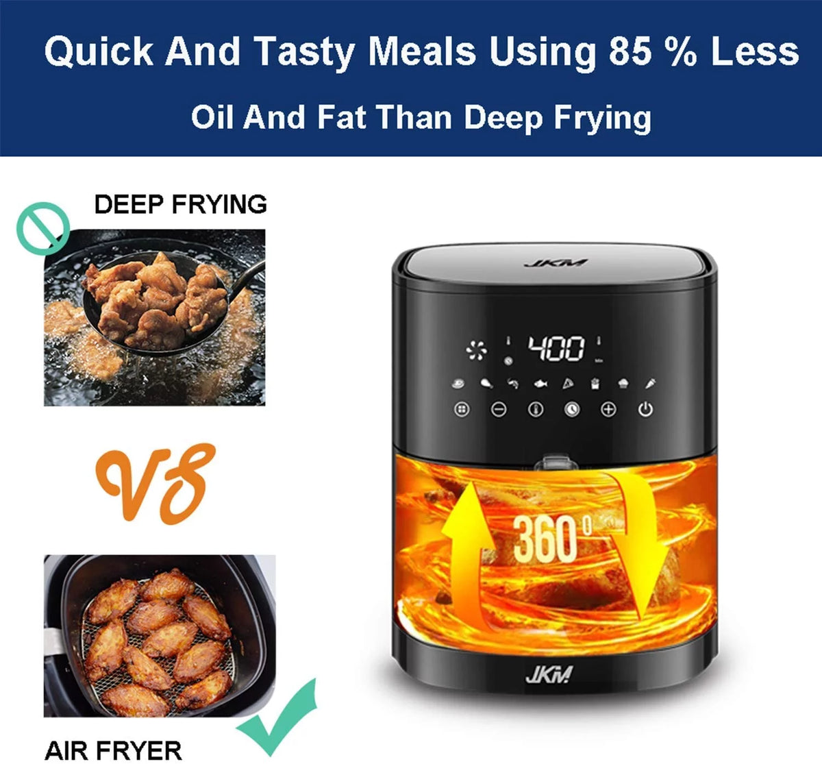 5.3 Quart Stainless Steel Air Fryer M2550