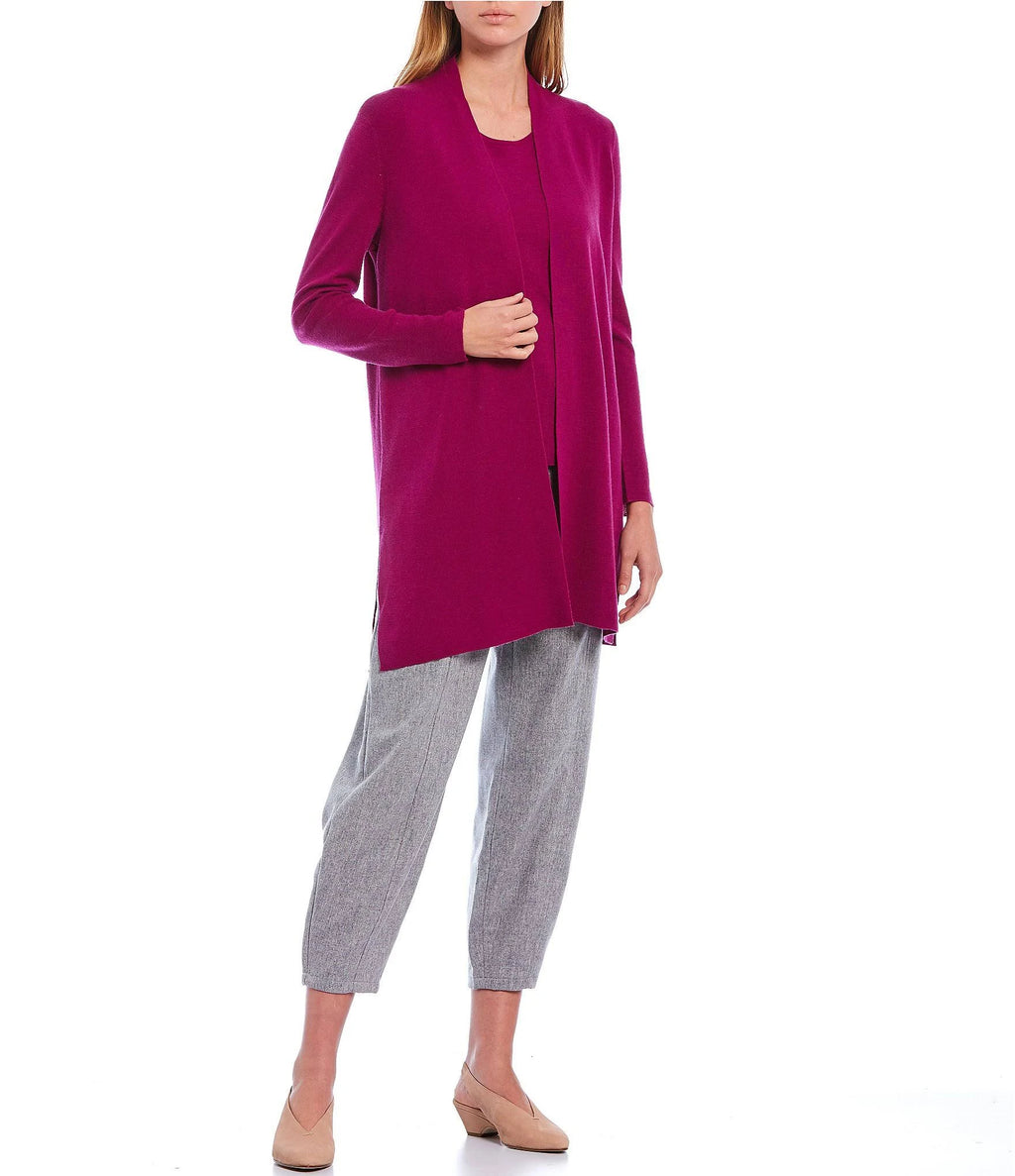 Ultrafine Merino Wool Straight Cardigan W9800