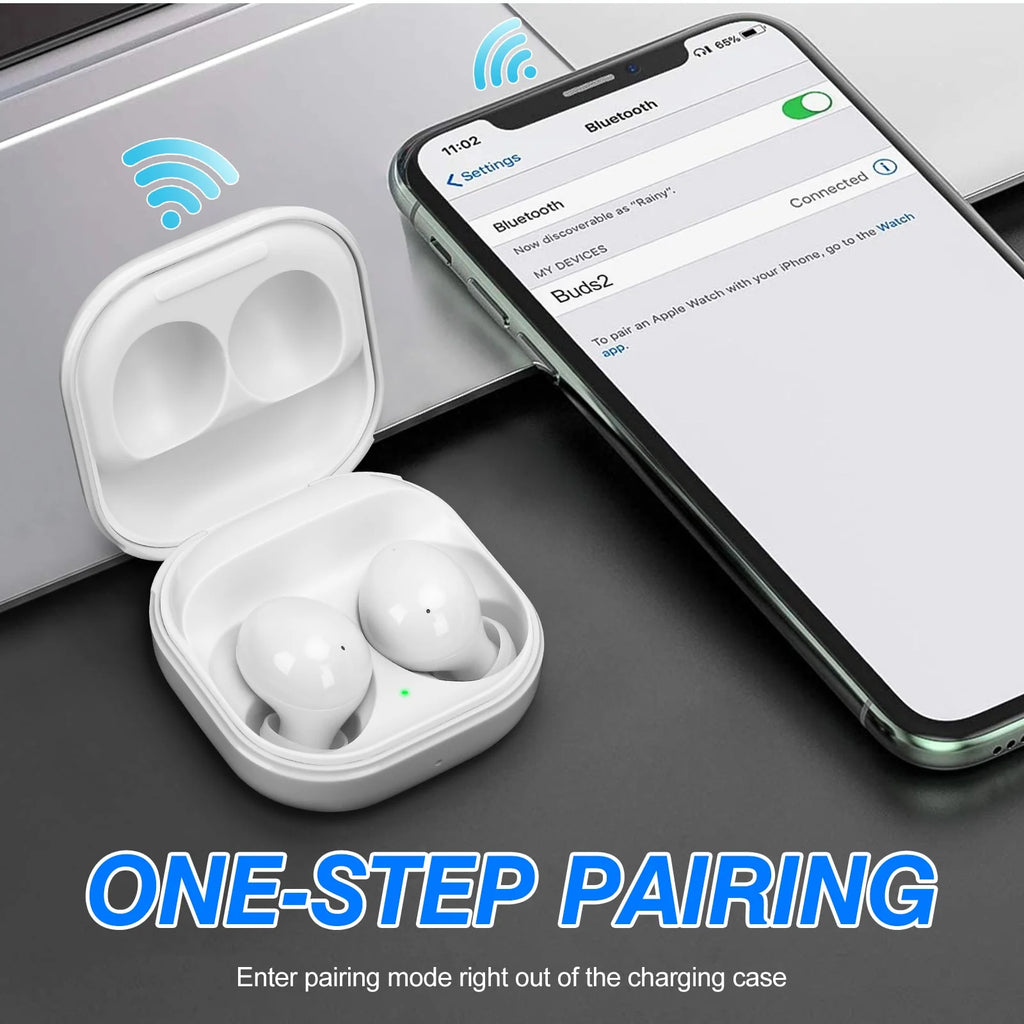 White Truly Wireless Bluetooth Headphones B986446