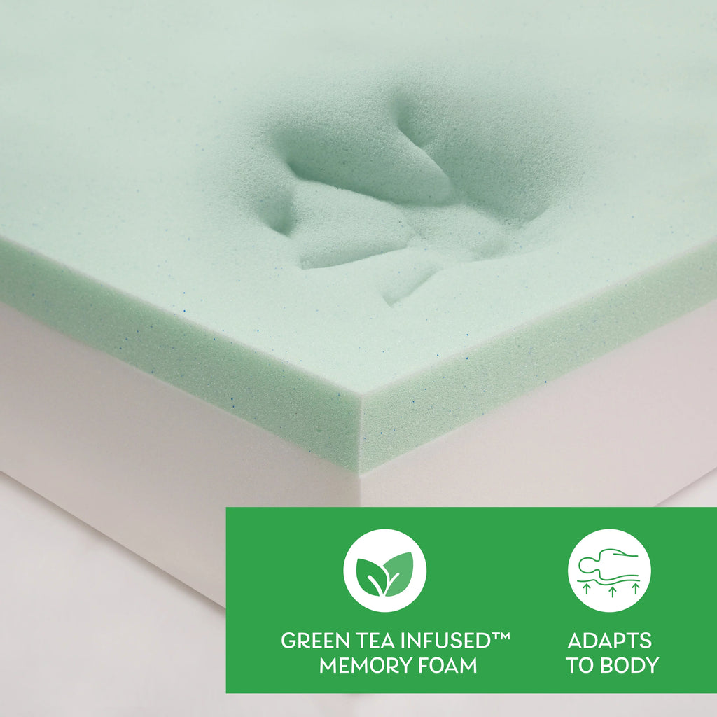 Green Tea Gel Memory Foam Mattress Twin Size N897634