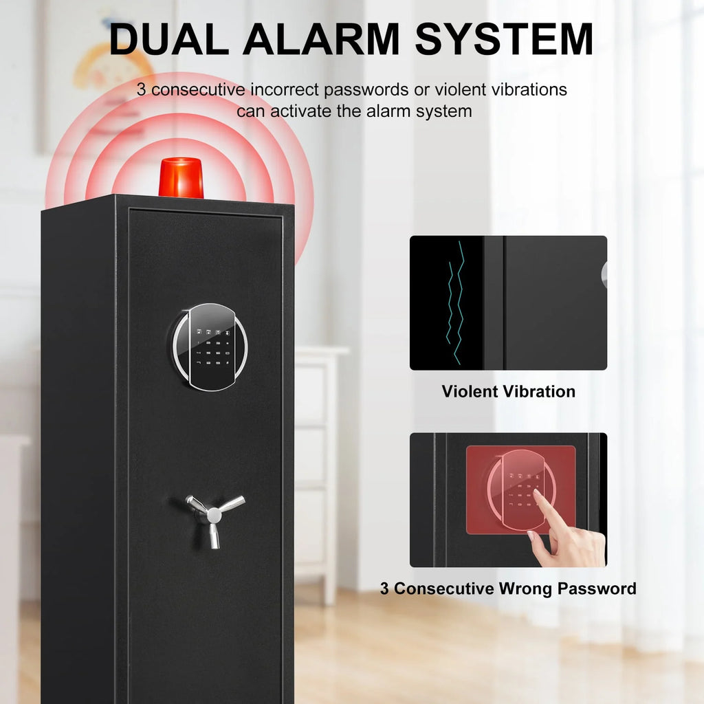 3-5 Long Gun Safe with Backlit Keypad J92702