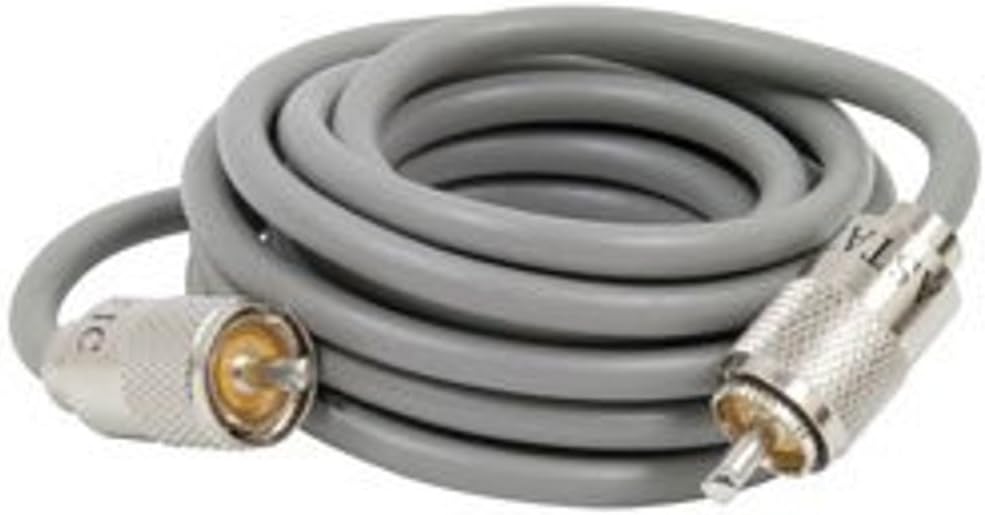 4' 750 Watt CB Radio Antenna Kit with Mirror Mount and Coax Cable - Black B180836