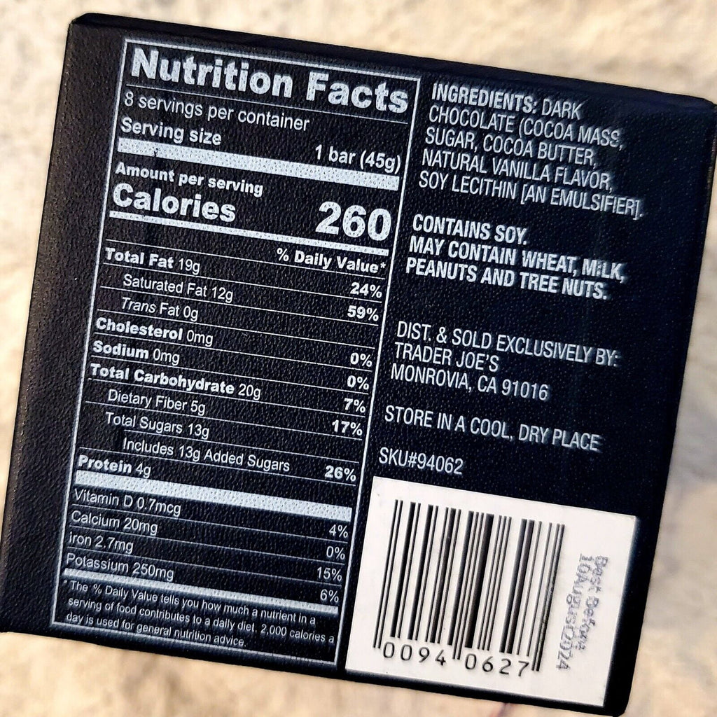 8 Dark Cacao Bars X96322