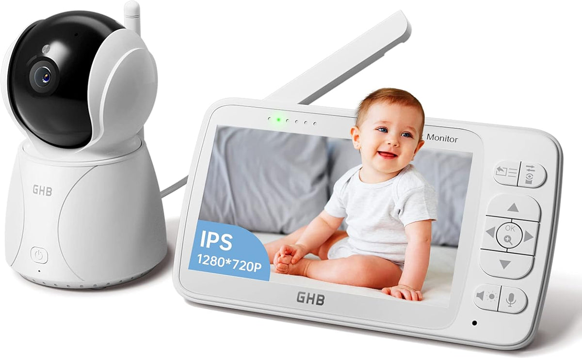 Baby Monitor with Camera and Audio 5 HD 720P Night Vision Temperature Sensor O248