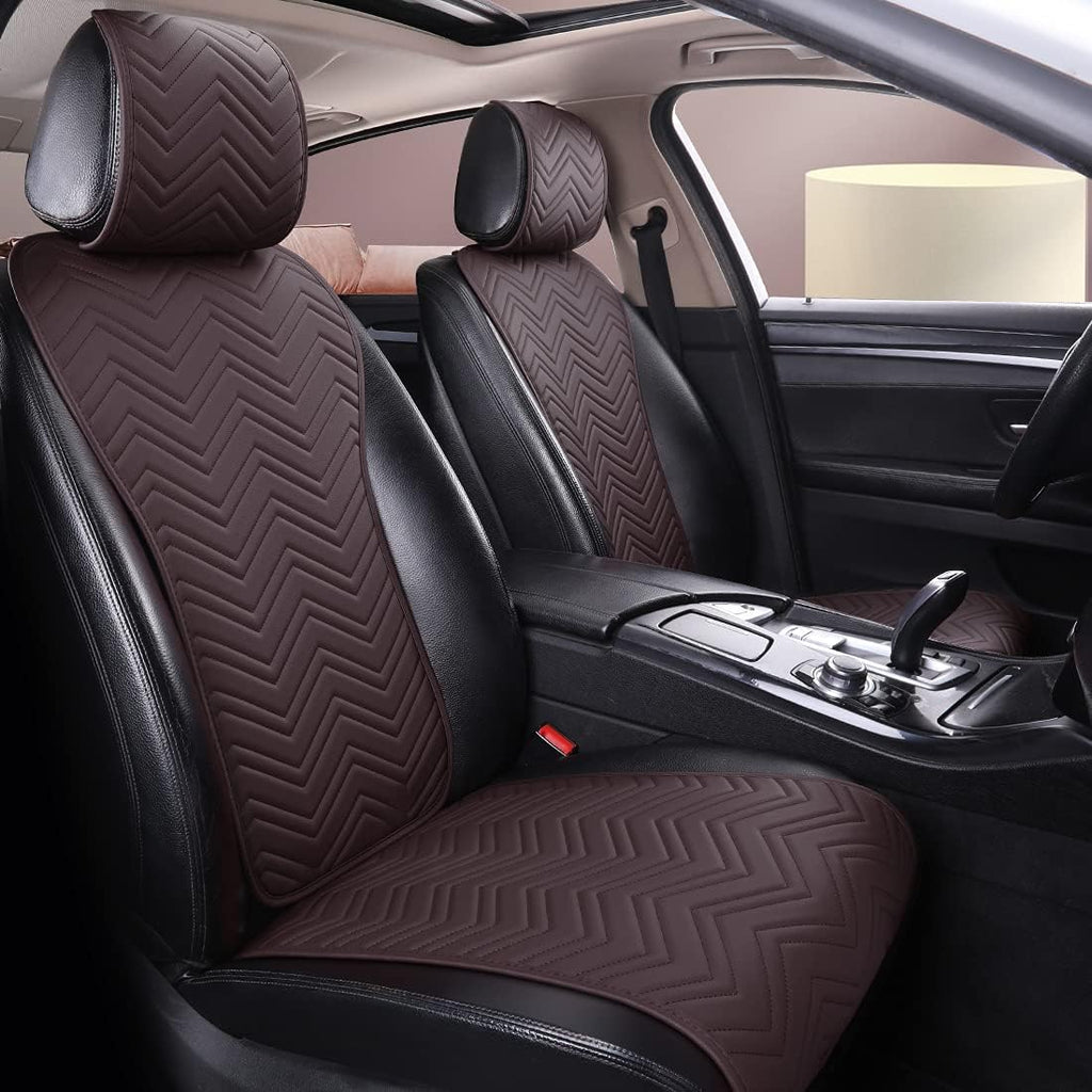 Beige Leather Car Seat Covers 11PCS V95905