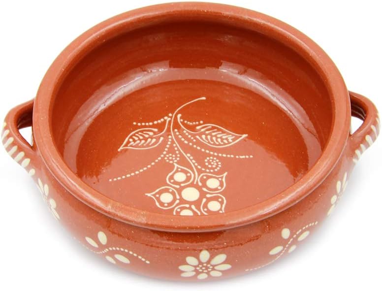 Hand-painted Clay Terracotta Cooking Pot Cazuela F971