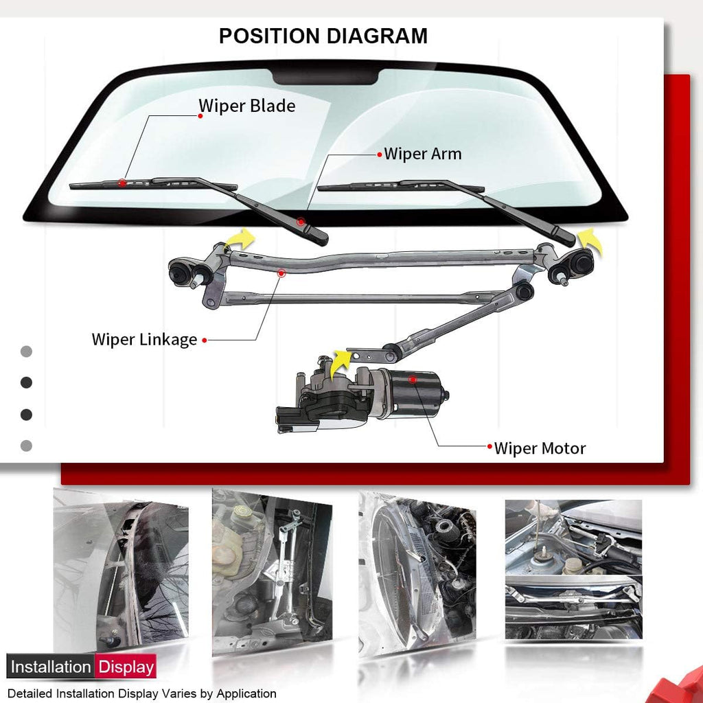 Front Windshield Wiper Linkage Pack of 2 P221877