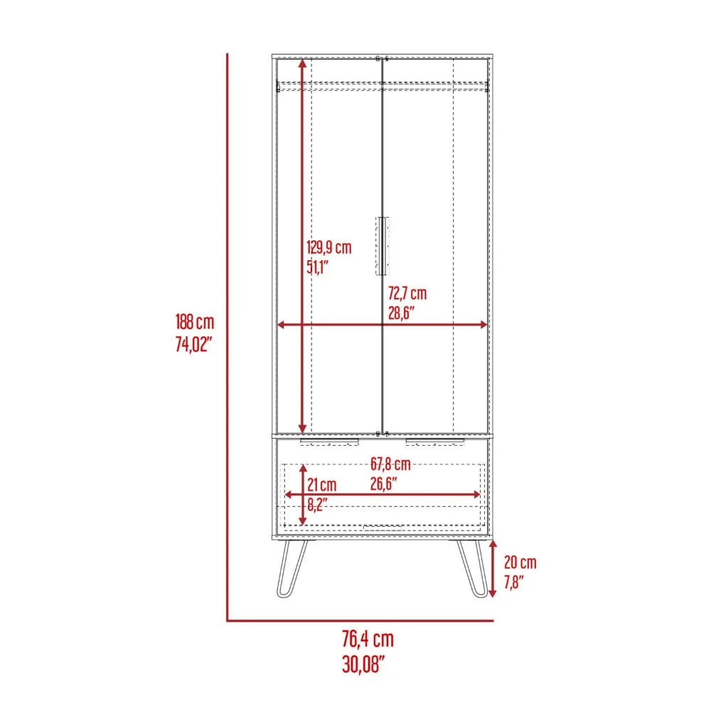 Light Oak Armoire I6292