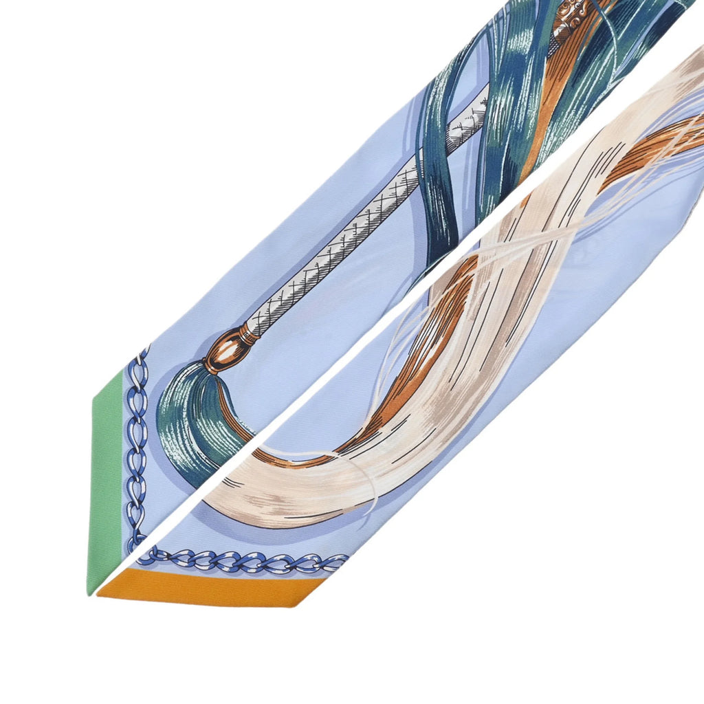 Light Blue 100% Silk Scarf Muffler H287