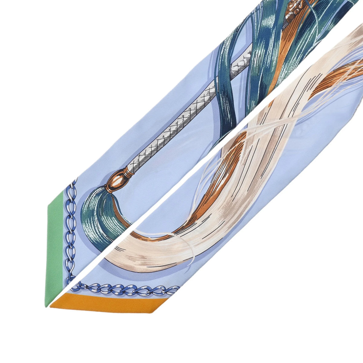 Light Blue 100% Silk Scarf Muffler H287