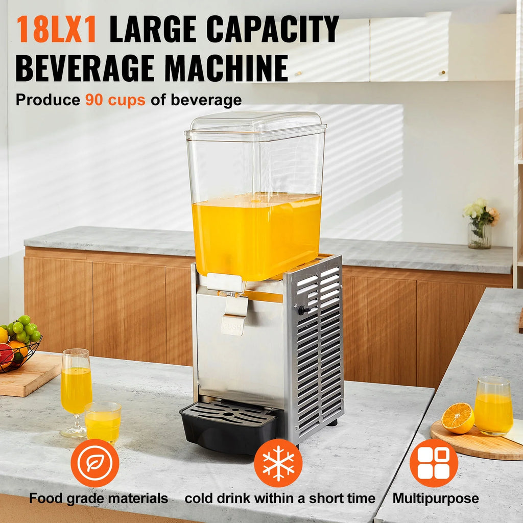 Commercial Beverage Dispenser 18L Stainless Steel F770649