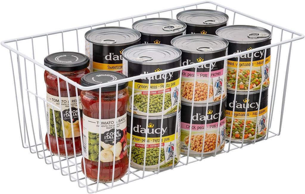 16 inch Wire Storage Organizer Baskets Pack of 2 C790766