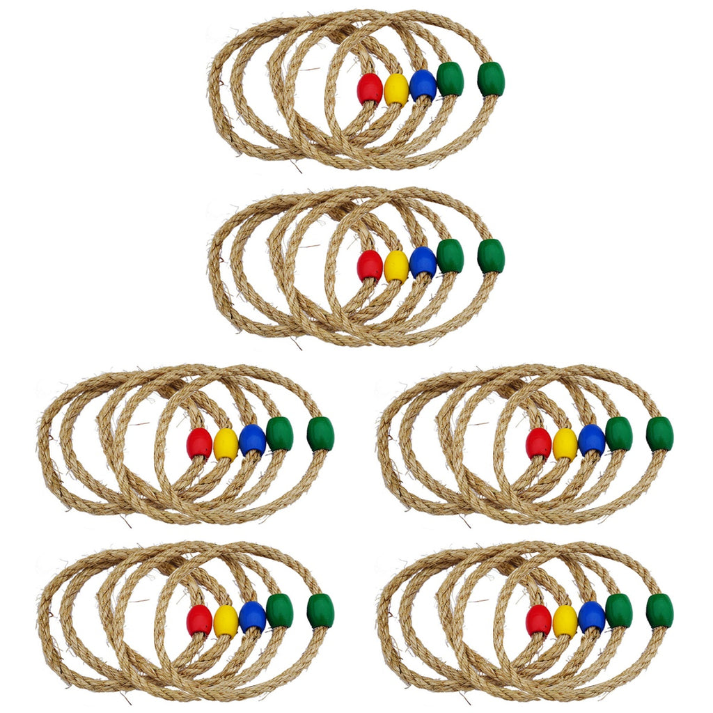 30 PCS Natural Rope Throwing Toss Rings S551267