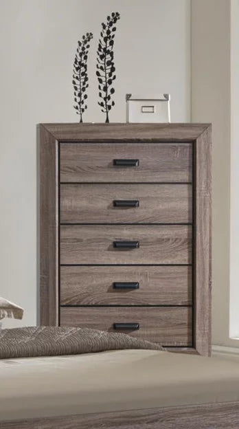 Rustic Wooden Brown Queen Bedroom Set S606121