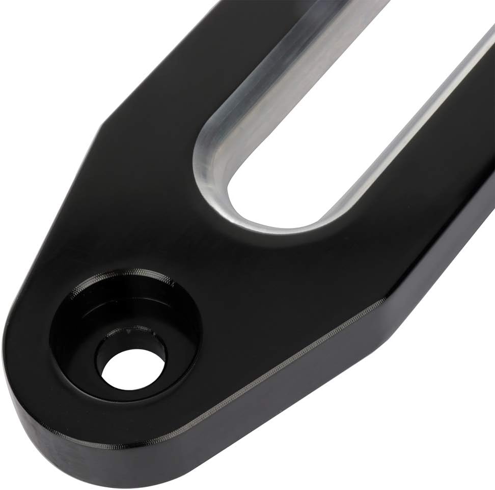 Red Aluminum Hawse Fairlead for Winch Rope, Pack of 2 I534763