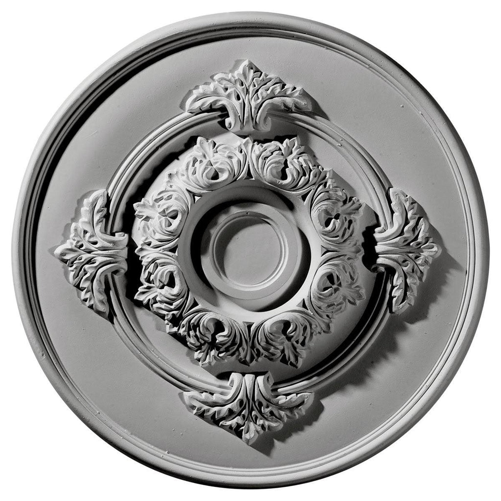 13 3/4x22OD x 1x22P Hand-Painted Brushed Mahogany Ceiling Medallion J731105