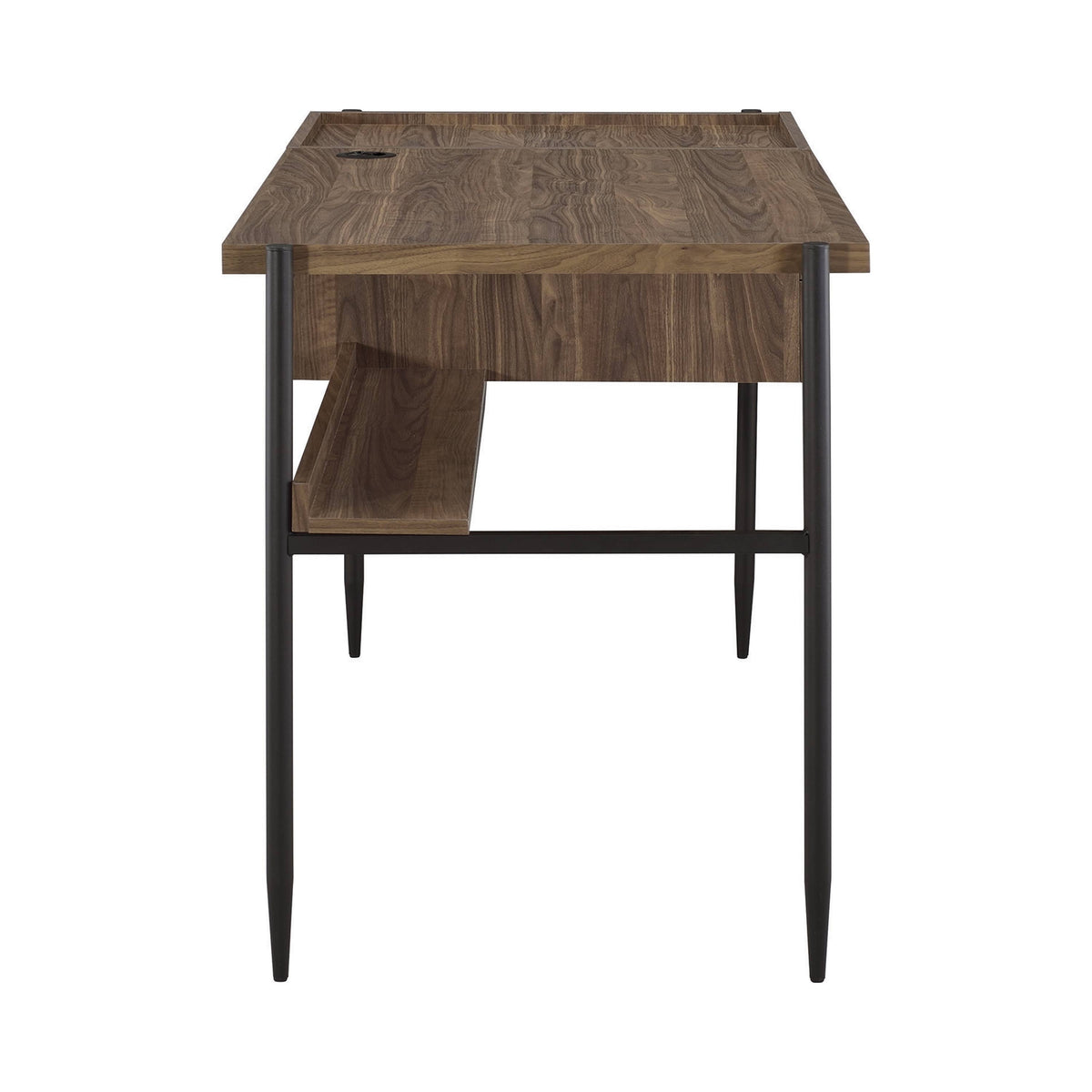 Aged Walnut 3-Shelf Bookcase A62539