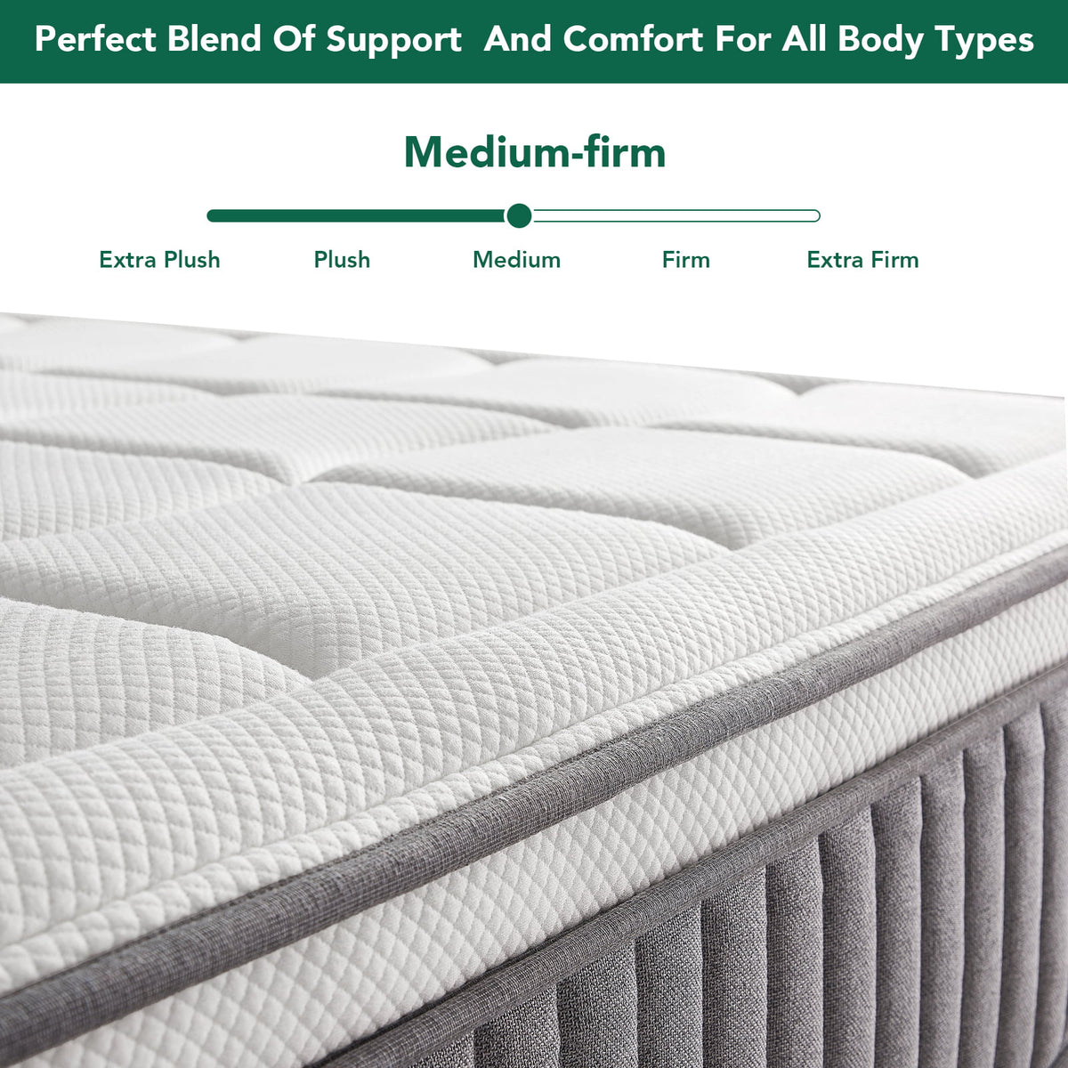 12 Inch Twin XL Gel Memory Foam Hybrid Pillow Top Mattress F24745