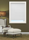 White Cordless Blackout Polyester Honeycomb Window Shades 17.5" x 48" V46495