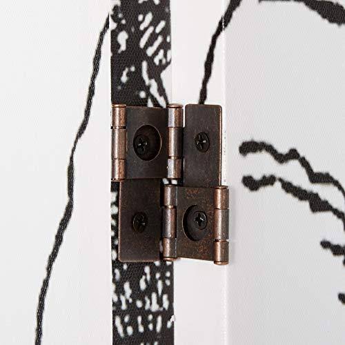6 ft. Tall Double Sided Canvas Room Divider F99797