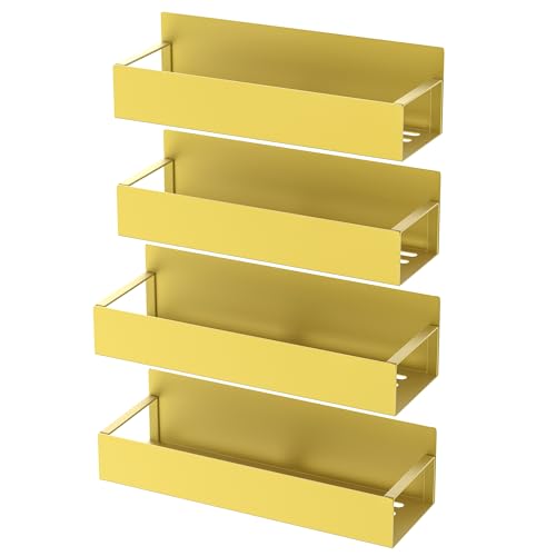 4 Pack Black Magnetic Spice Rack Organizer S44696