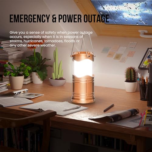 4 Pack Gray LED Camping Lantern X297