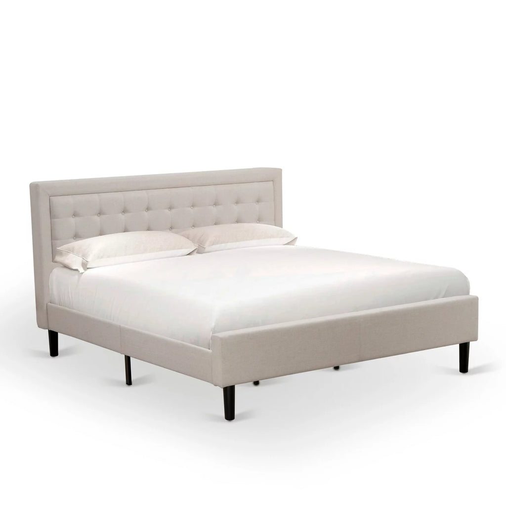 2-piece King Bedroom Set in Beige/Walnut X963
