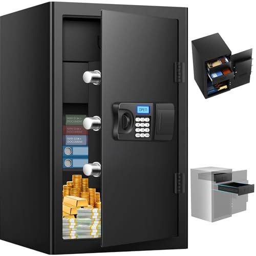 2.6 Cuft Fireproof Home Safe Box with Digital Safe Keypad Key B56320