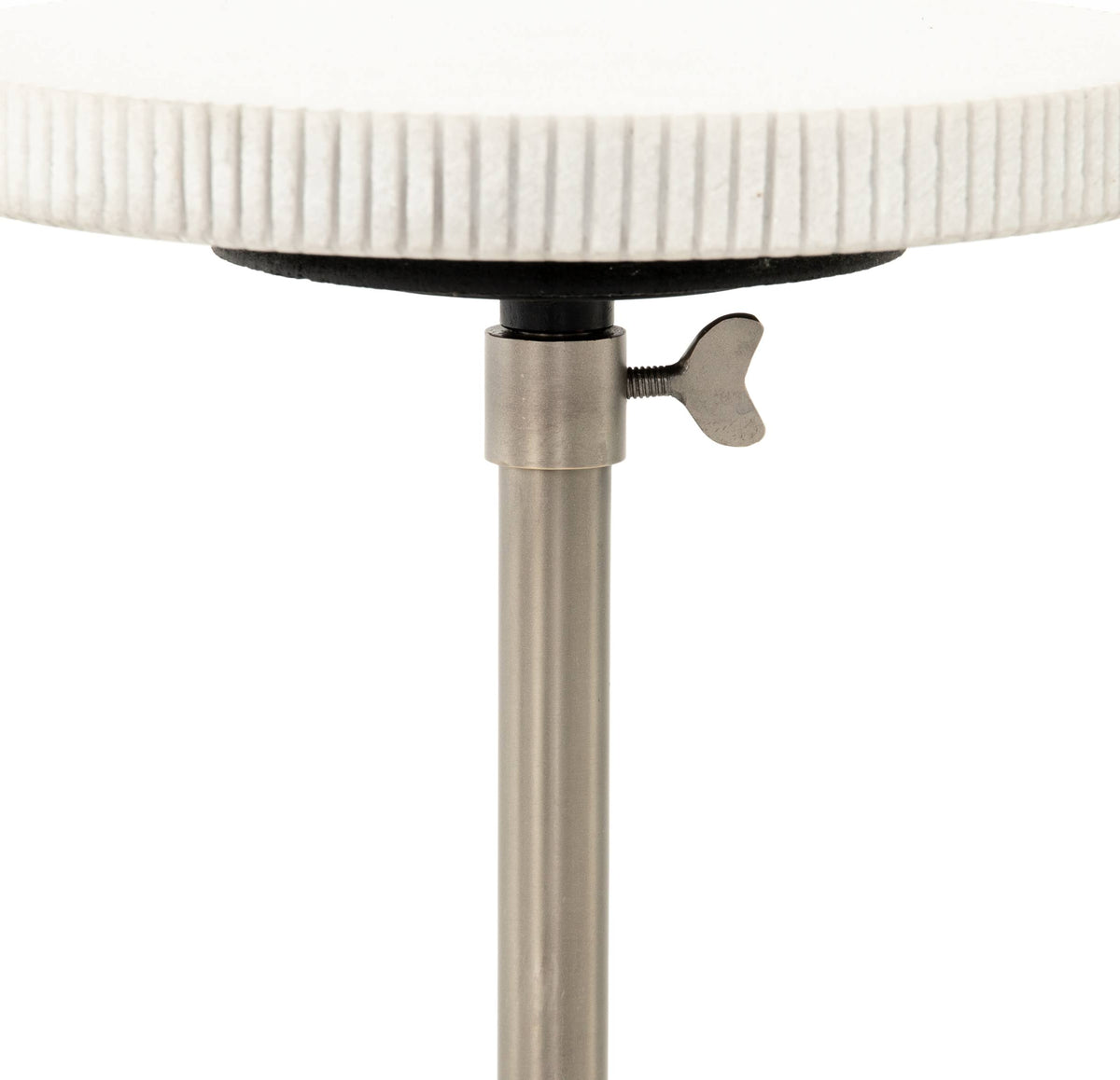 Antique Pewter Adjustable Accent Table I456