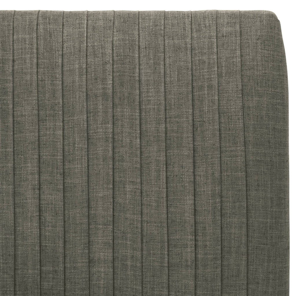 Gray Pleated California King Headboard C739244