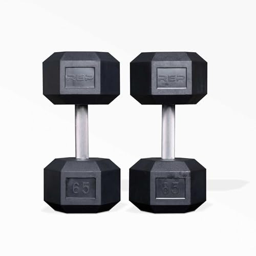 55lb-75 lb Rubber Hex Dumbbell Set T894