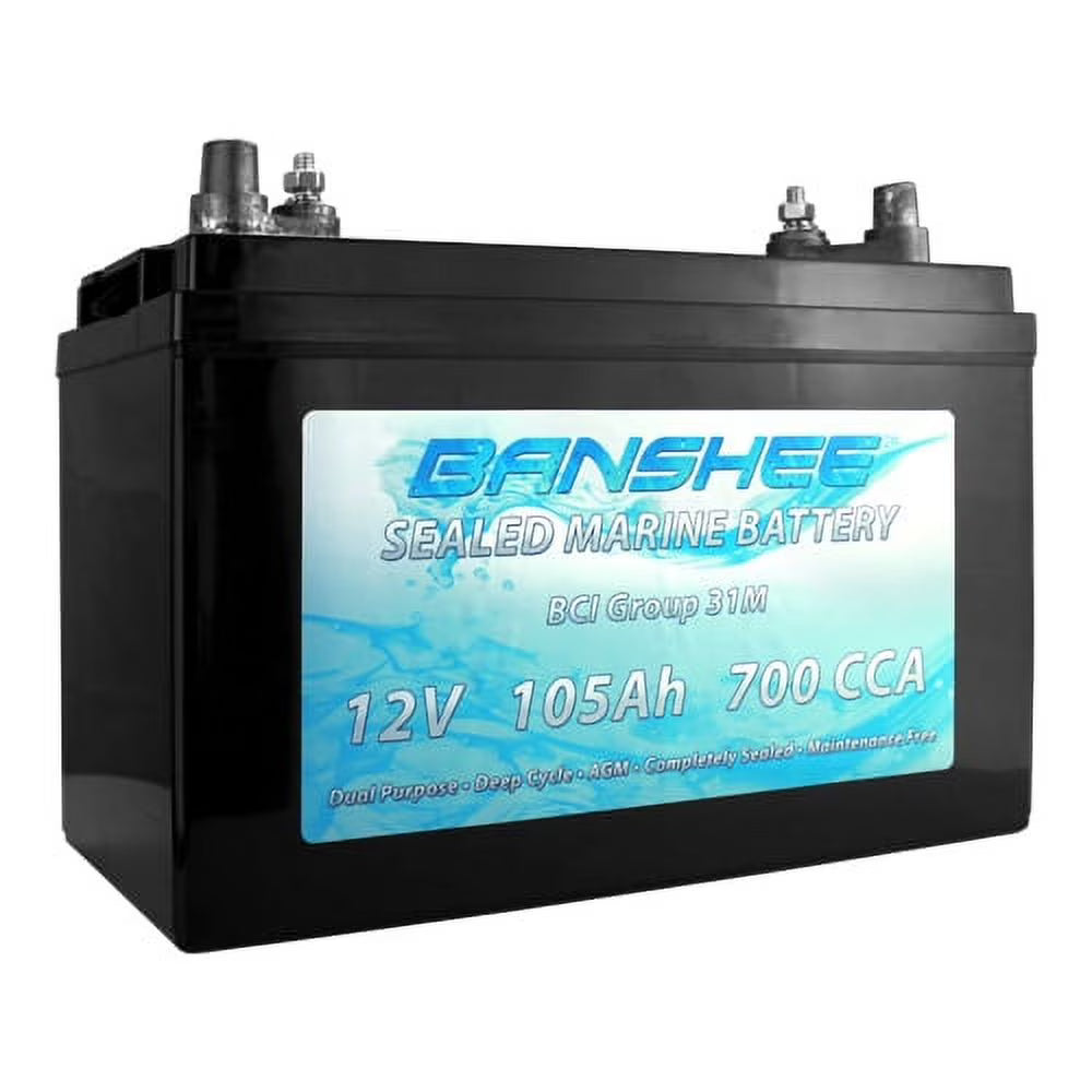 Group 31 Deep Cycle Sealed AGM Marine Battery N127