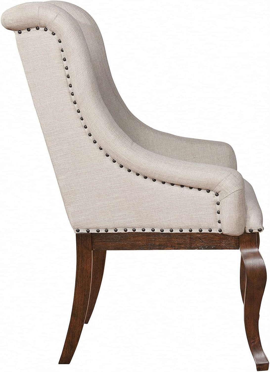 Antique Java and Cream Arm Chairs (Set of 2) X740