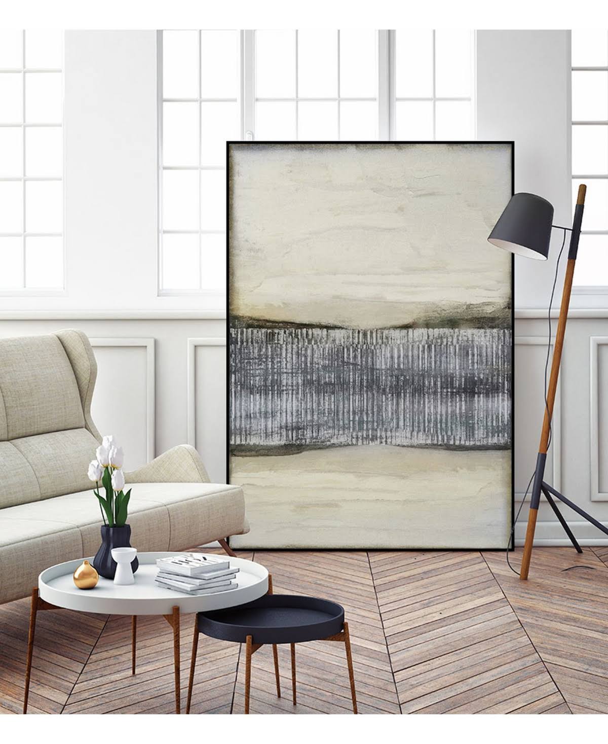 Framed Canvas Art Block O5761
