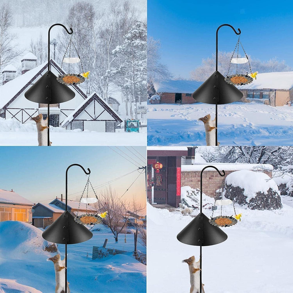 14 Inch Wide Squirrel Baffle for Bird Feeder Pole, PP Squirrel Proof Baffle (2 Pack) P6887