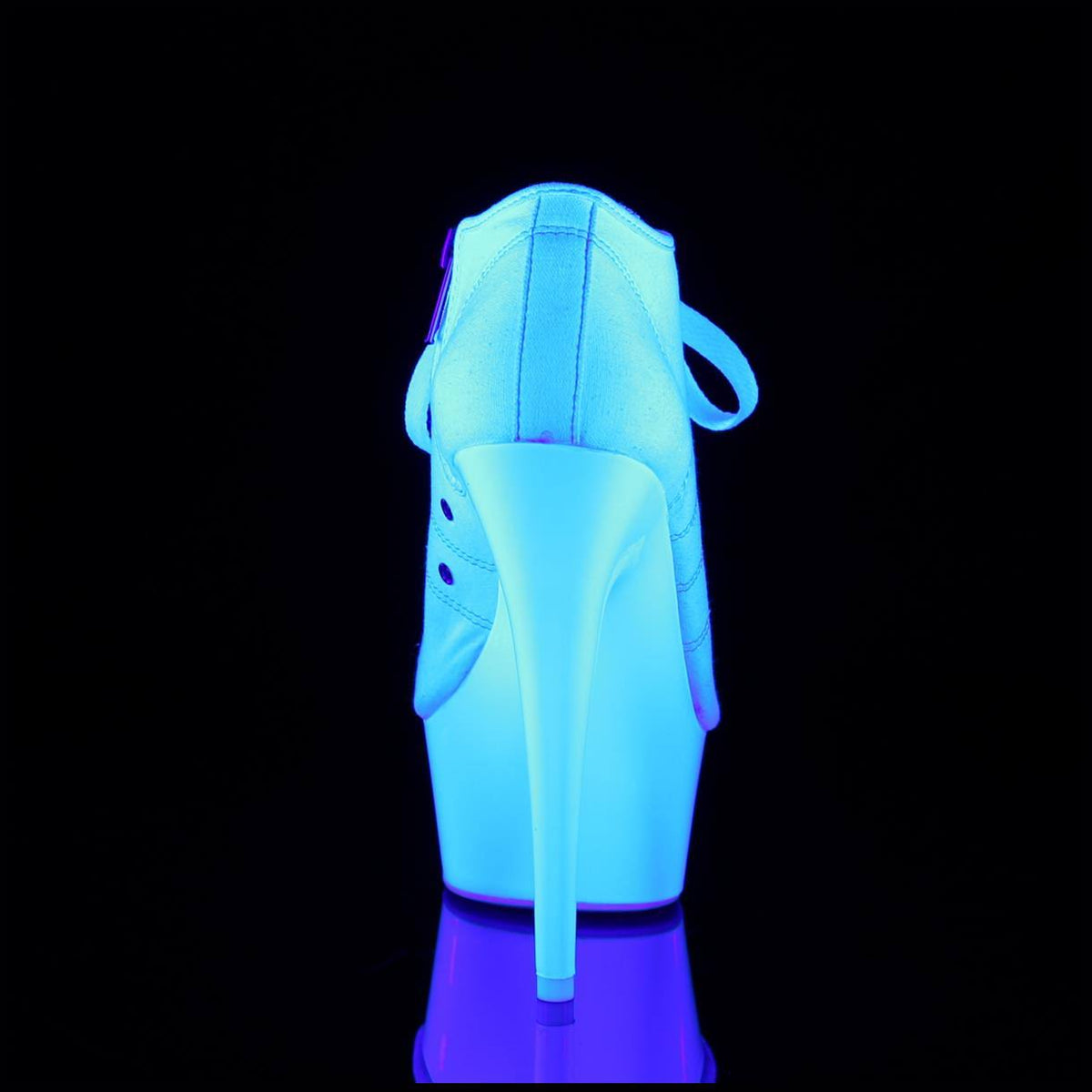 White Canvas Neon White Shoes D29886