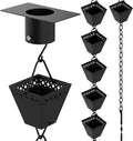 Black Powder Coated Rain Chain Kit 10 ft W7013