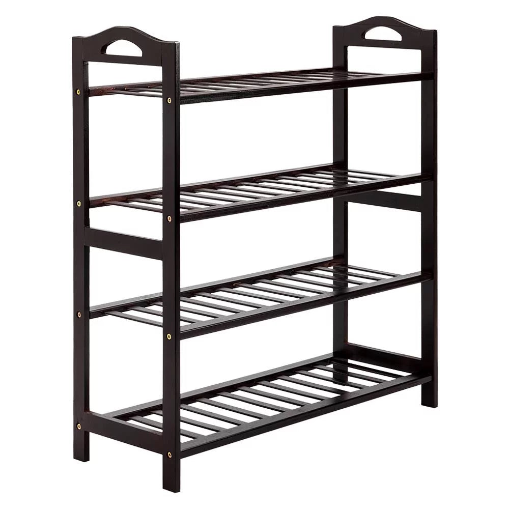 4-Tier Bamboo Coffee Shoe Rack M555881