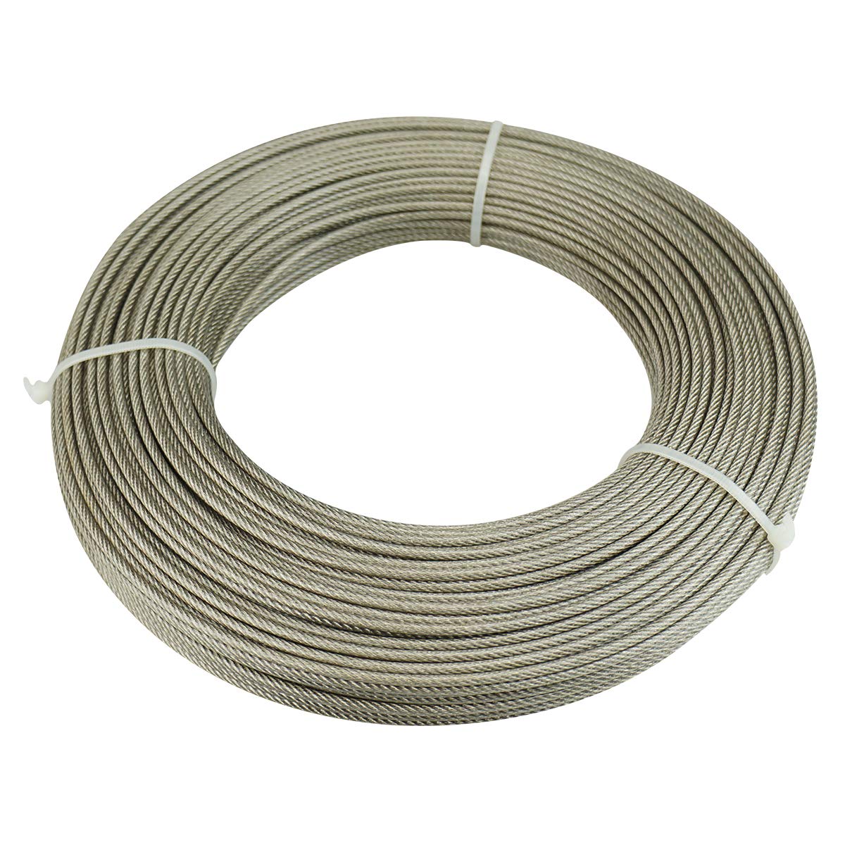 165 Feet Vinyl Coated Galvanized Steel Aircraft Cable for Railing Decking Stair Balustrade DIY Q30617